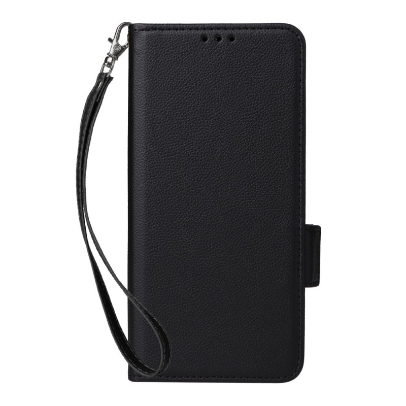 Xiaomi Redmi Note 14 Textuur Litchi Strap Hoesje