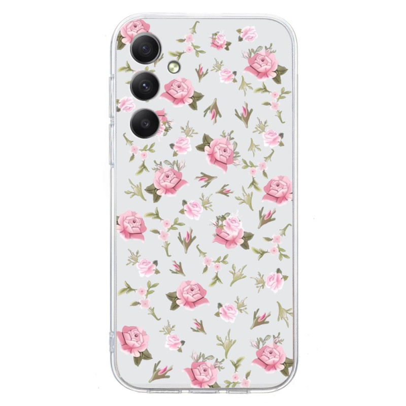 Samsung Galaxy A26 5G Hoesje Roze Bloemmotief