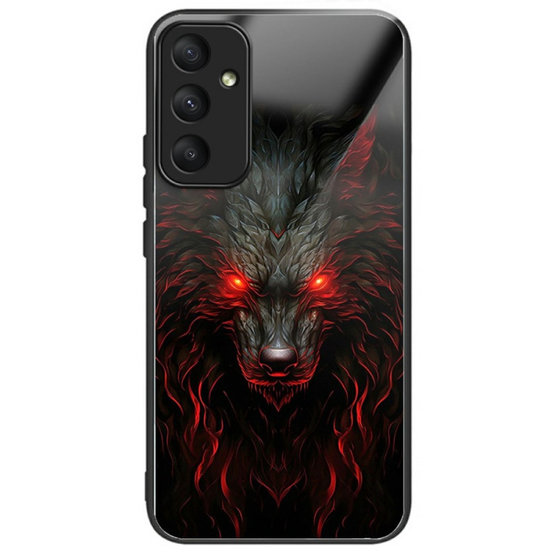 Samsung Galaxy A26 5G Gehard Glazen Hoesje Roodogige Wolf