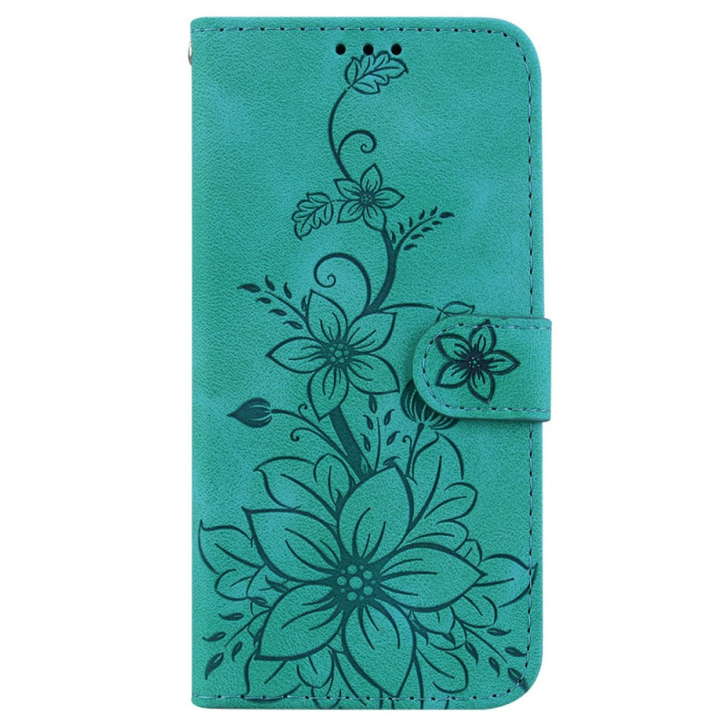 Hoesje Samsung Galaxy A26 5G Suède effect Fleur de Lys