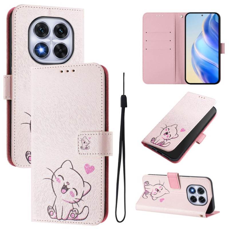 Xiaomi Redmi Note 14 Pro 5G / Redmi Note 14 Pro Plus 5G Hoesje Schattig Kattenpatroon