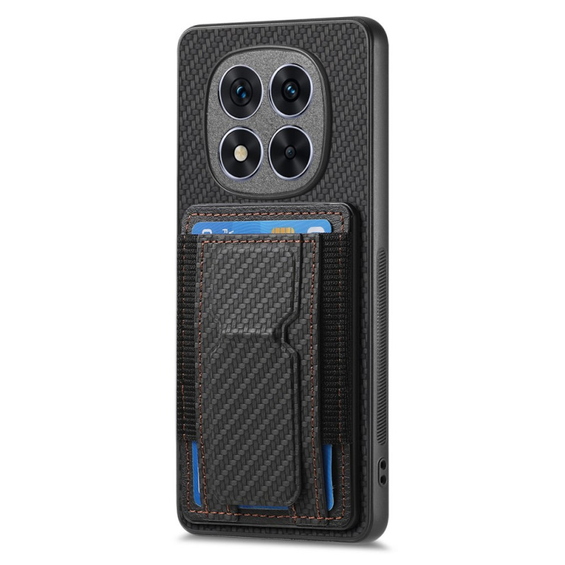 Xiaomi Redmi Note 14 Pro 5G / Poco X7 Koolstofvezel hoesje standaard en kaarthouder