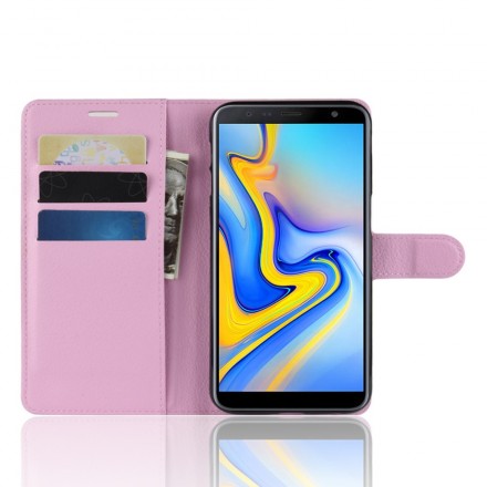 Samsung Galaxy J6 Plus Kunstleer Hoesje Lychee