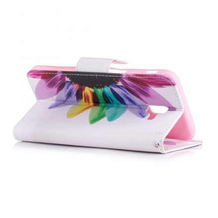 Samsung Galaxy J6 Plus Watercolour Bloem Hoesje Samsung Galaxy J6 Plus Watercolour Bloem Hoesje