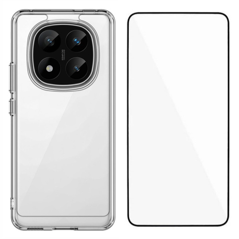 Xiaomi Redmi Note 14 Pro Plus 5G Clear Case met gehard glas screenprotector