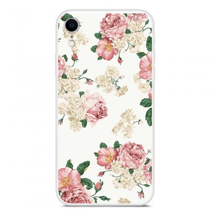 iPhone XR hoesje antieke bloemen