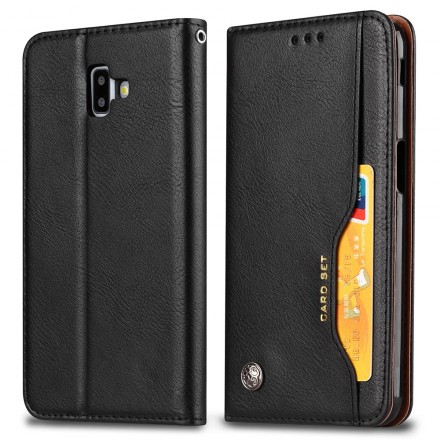 Flip cover Samsung Galaxy J6 Plus Kunstlederen Kaarthoesje
