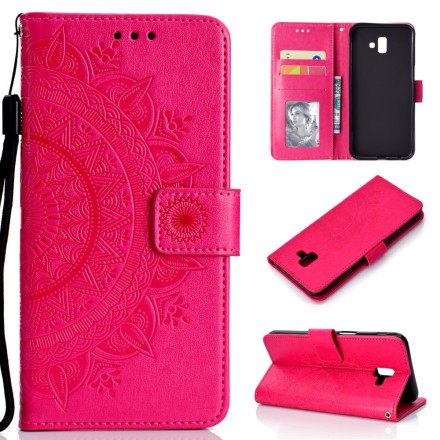 Samsung Galaxy J6 Plus Hoesje Mandala Zon Samsung Galaxy J6 Plus Hoesje Mandala Zon
