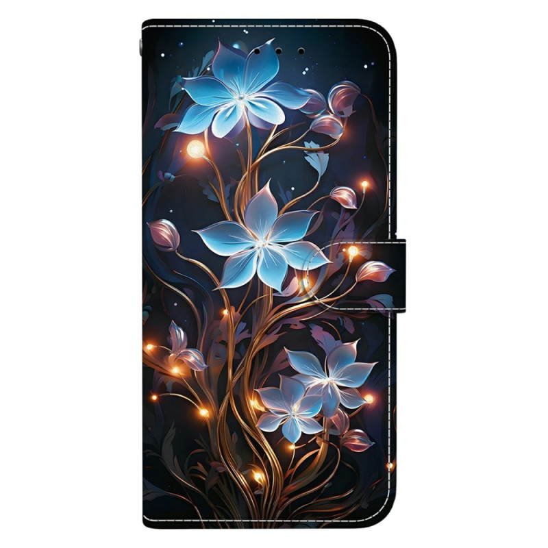 Hoesje Xiaomi Redmi 14C / Poco C75 Blauw Bloemen