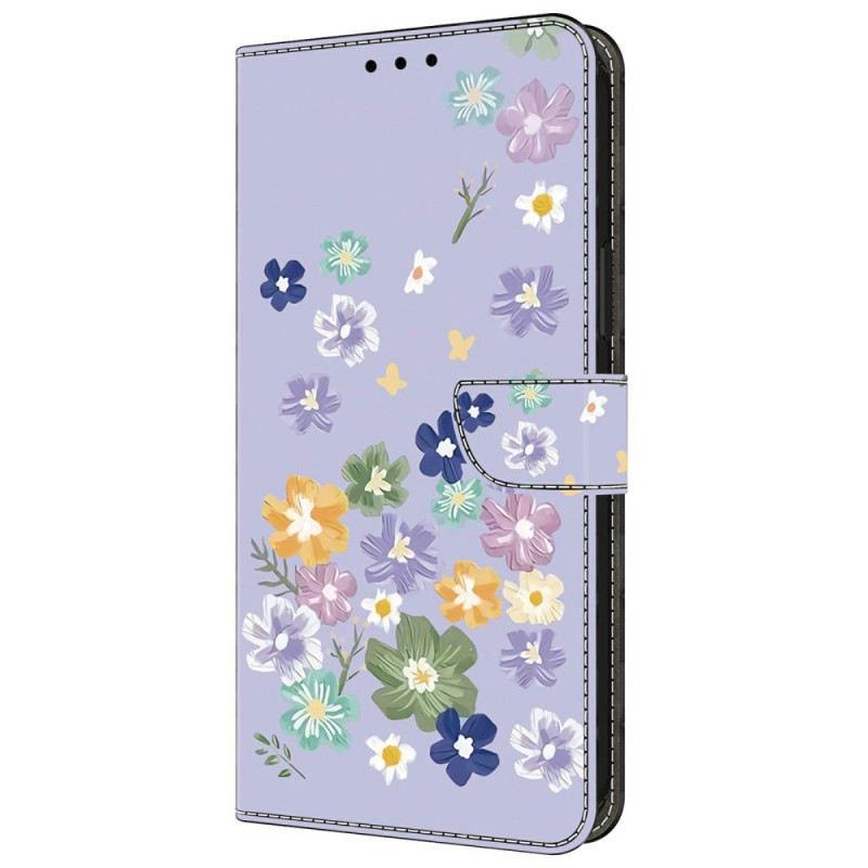 Hoesje Xiaomi Redmi 14C / Poco C75 Bloempatroon Paars