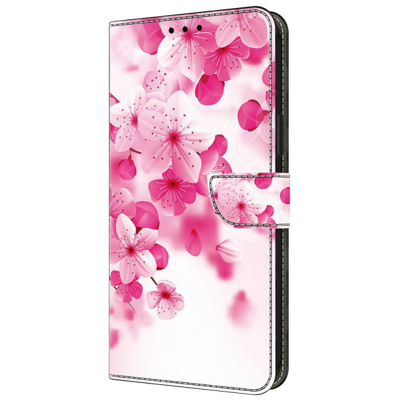 Hoesje Xiaomi Redmi 14C / Poco C75 Rood Bloemen