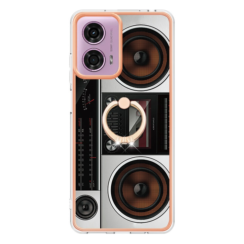 Moto E14 hoesje
 Radio patroon ring stand