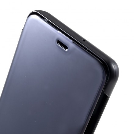Bekijk Cover Samsung Galaxy A7 Spiegel en Leder Effect