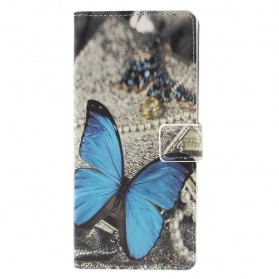 Samsung Galaxy A9 Vlinder Hoesje Blauw