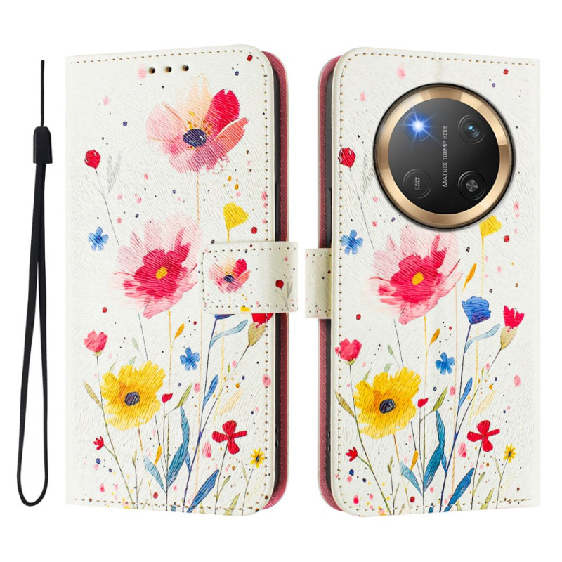 Honor Magic 7 Lite / X9c hoesje met bloemmotief