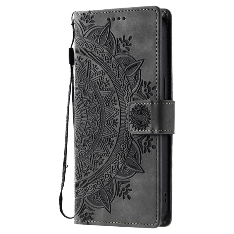 Honor Magic 7 Lite / X9c Suede Effect Mandala Hoesje met Koord
