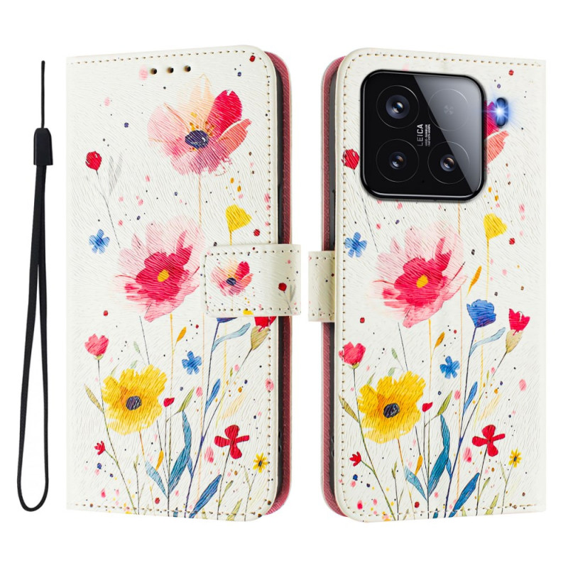 Xiaomi 15 Bloempatroon Hoesje