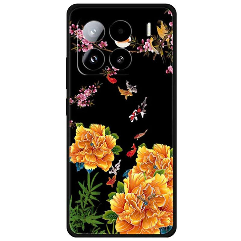 Xiaomi 15 Vis en bloemen hoesje