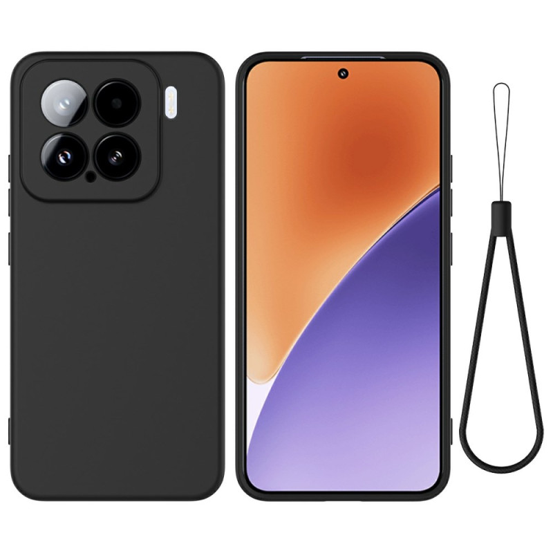 Coque Xiaomi 15 Silicone Liquide à Lanière