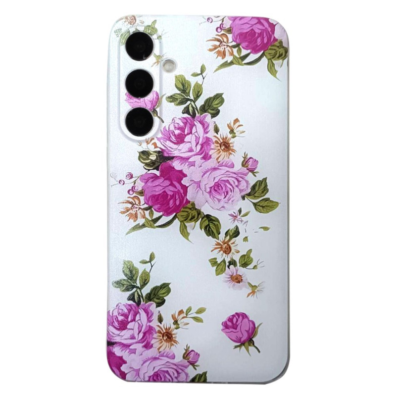 Samsung Galaxy A36 5G Hoesje Roze Bloemmotief