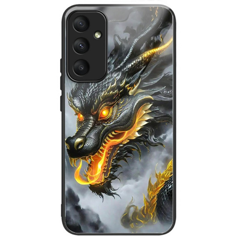 Samsung Galaxy A36 5G Gehard Glas Hoesje Dragon Zwart