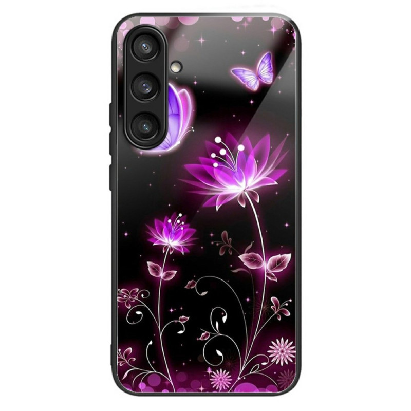 Samsung Galaxy A36 5G Geval van gehard glas Bloemenpatroon