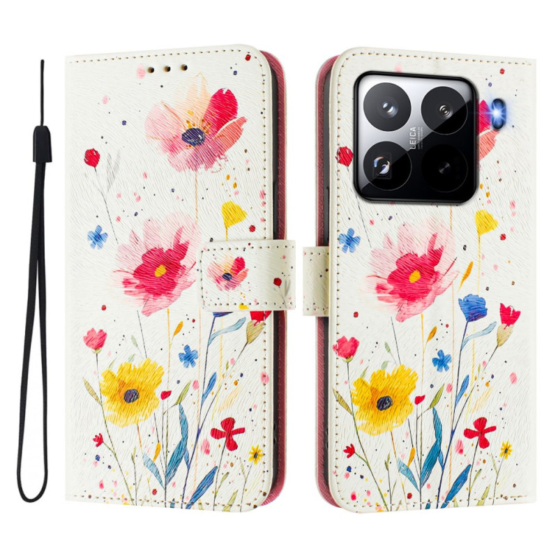 Hoesje Xiaomi 15 Pro Bloemenpatroon