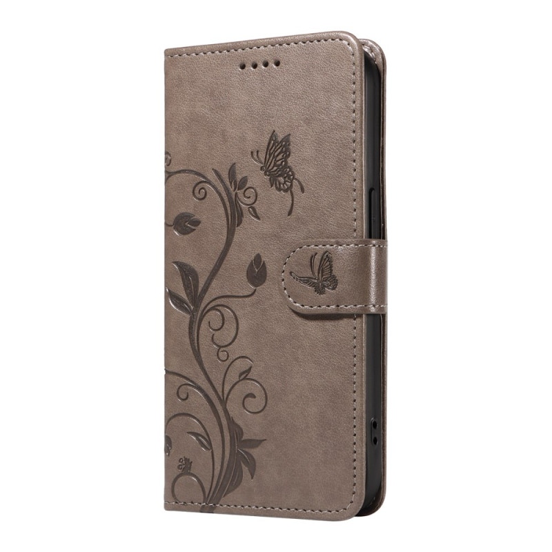 Xiaomi 15 Pro hoesje met bloemen- en vlinderpatroon