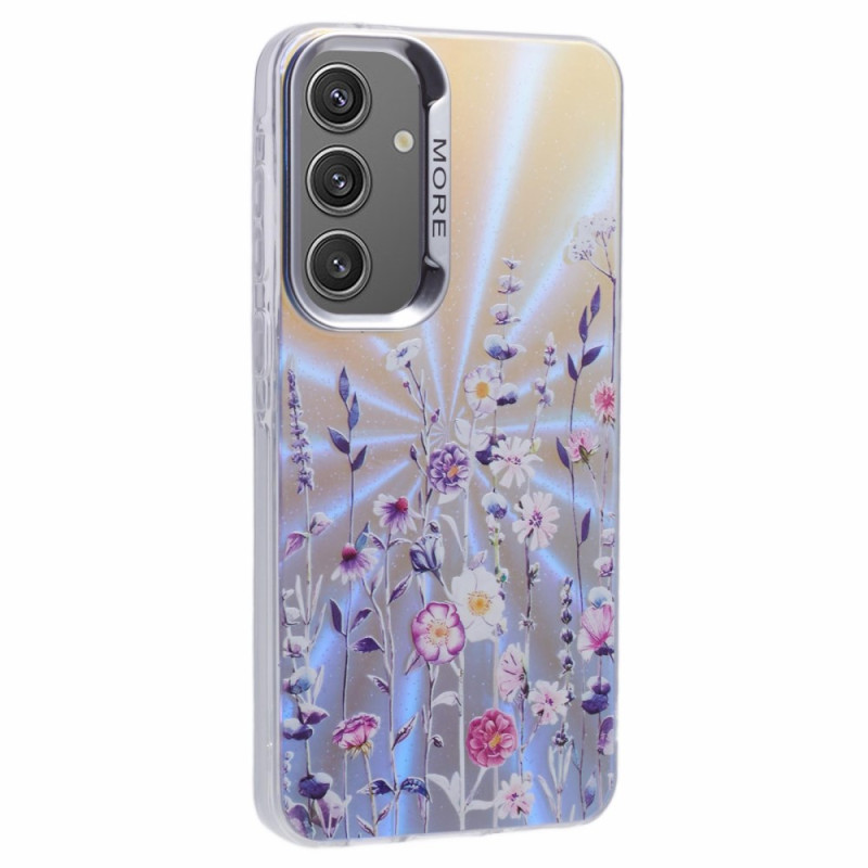 Samsung Galaxy A55 5G Hoesje Laser Textuur Bloemenpatroon