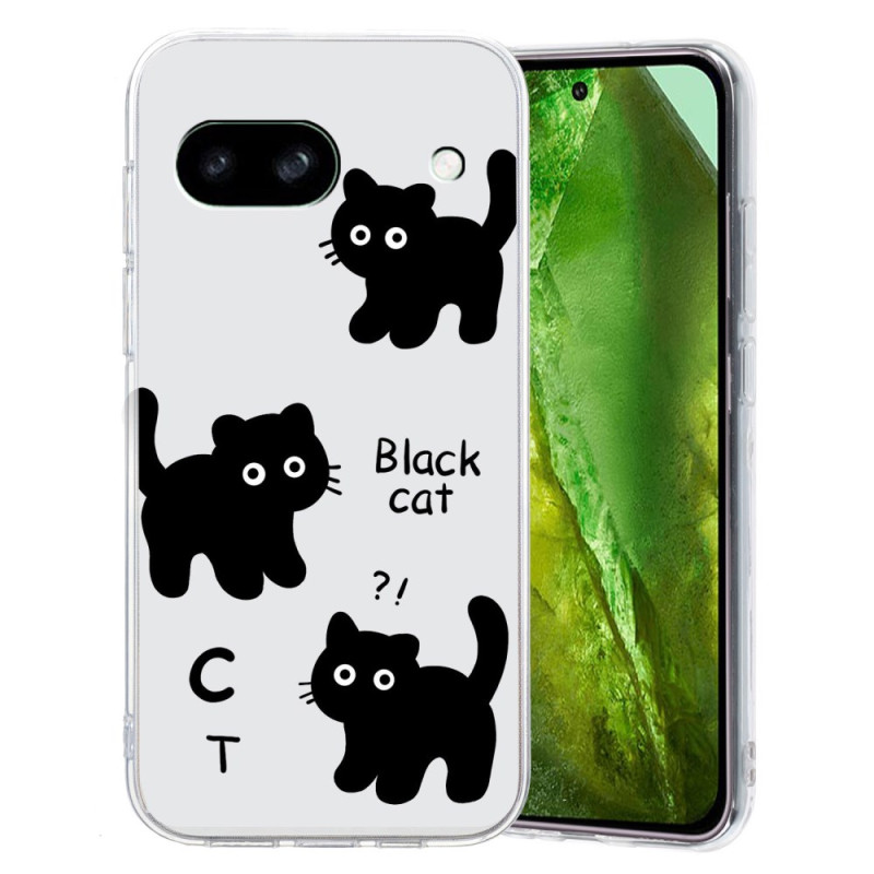 Google Pixel 8A Hoesje Cat Zwart