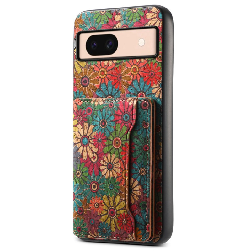 Google Pixel 8A hoesje Floral Card Case