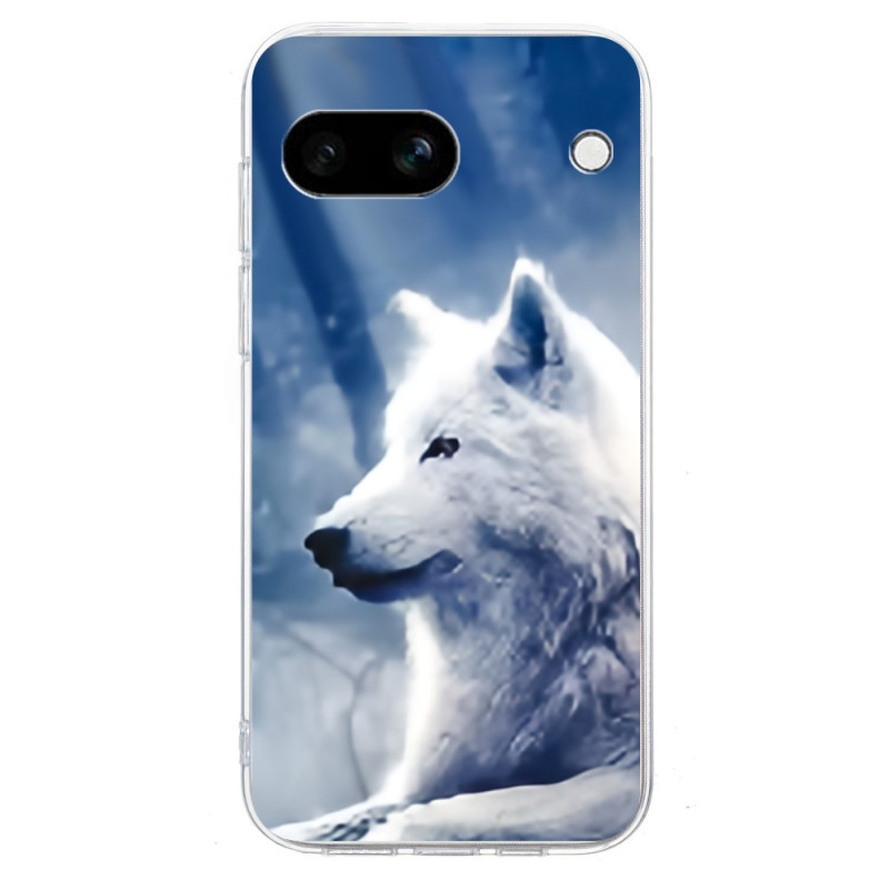 Google Pixel 9A Cover Witte Wolf