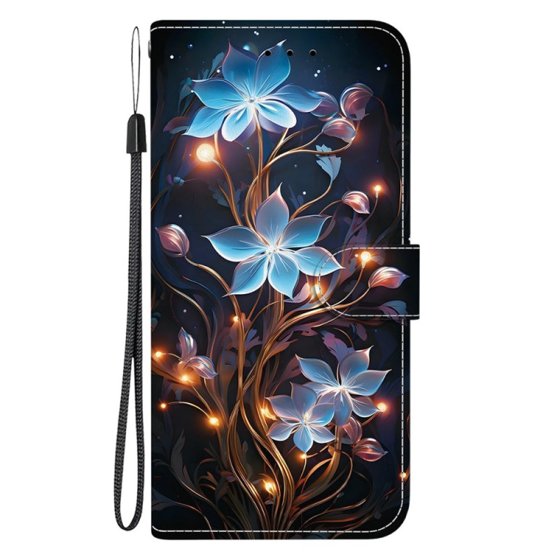 Moto G55 5G Kleine bloemen en lantaarns hoesje