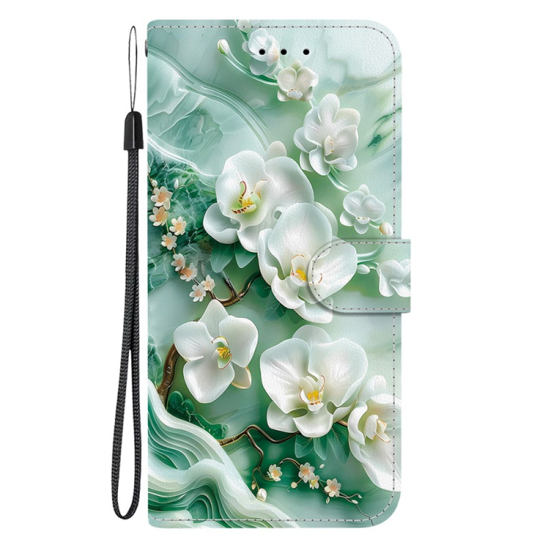 Moto G55 5G Jade Bloemen Hoesje