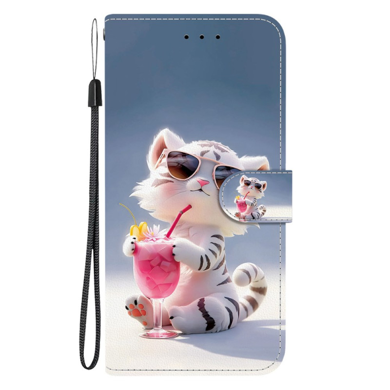 Moto G55 5G Tijger Cartoon Hoesje