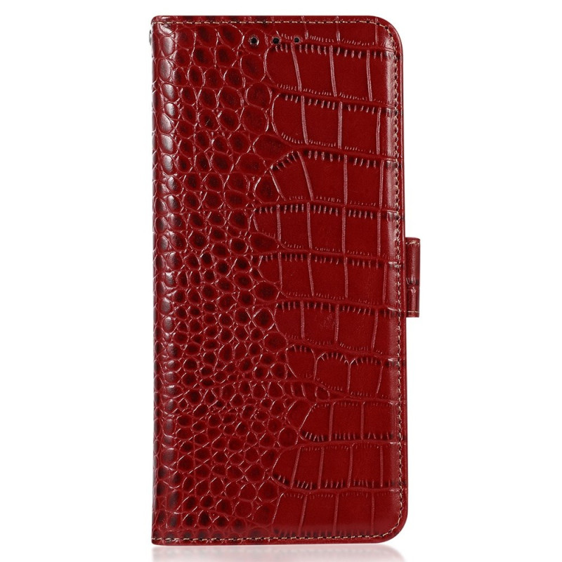 Moto G35 5G hoesje krokodillenleer textuur