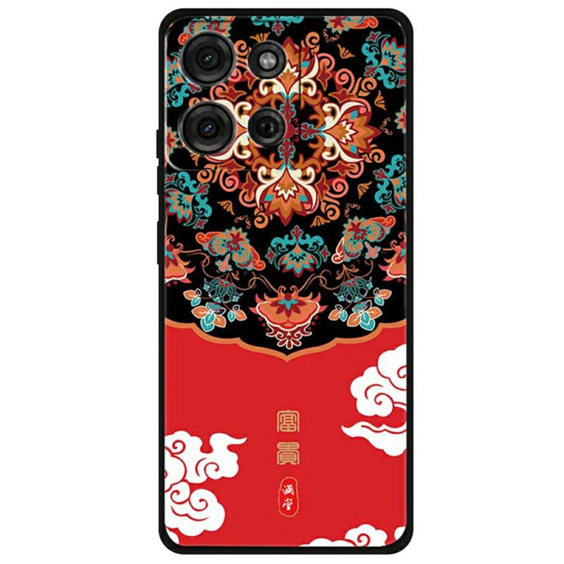 Moto G75 5G Hoesje Rijkelijk Rood
