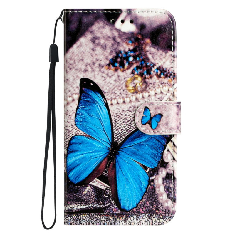 iPhone 16E hoesje Vlinder Blauw