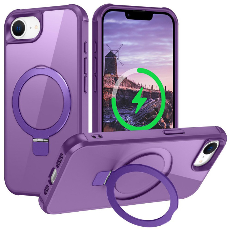 Coque iPhone 16E Anneau-Support Magnétique