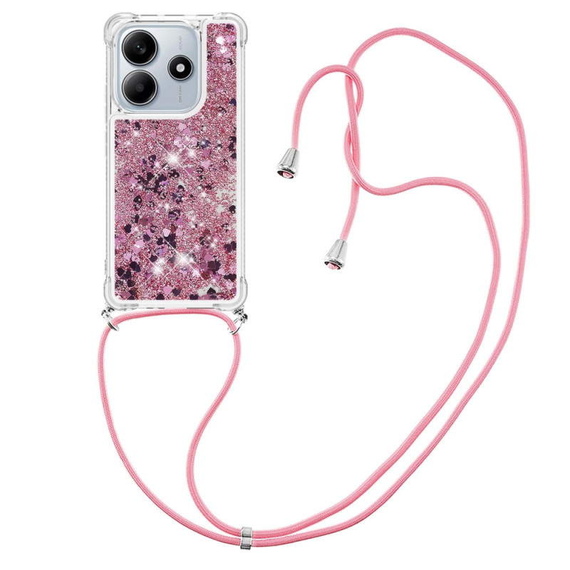 Xiaomi Redmi Note 14 5G glitter koord cover