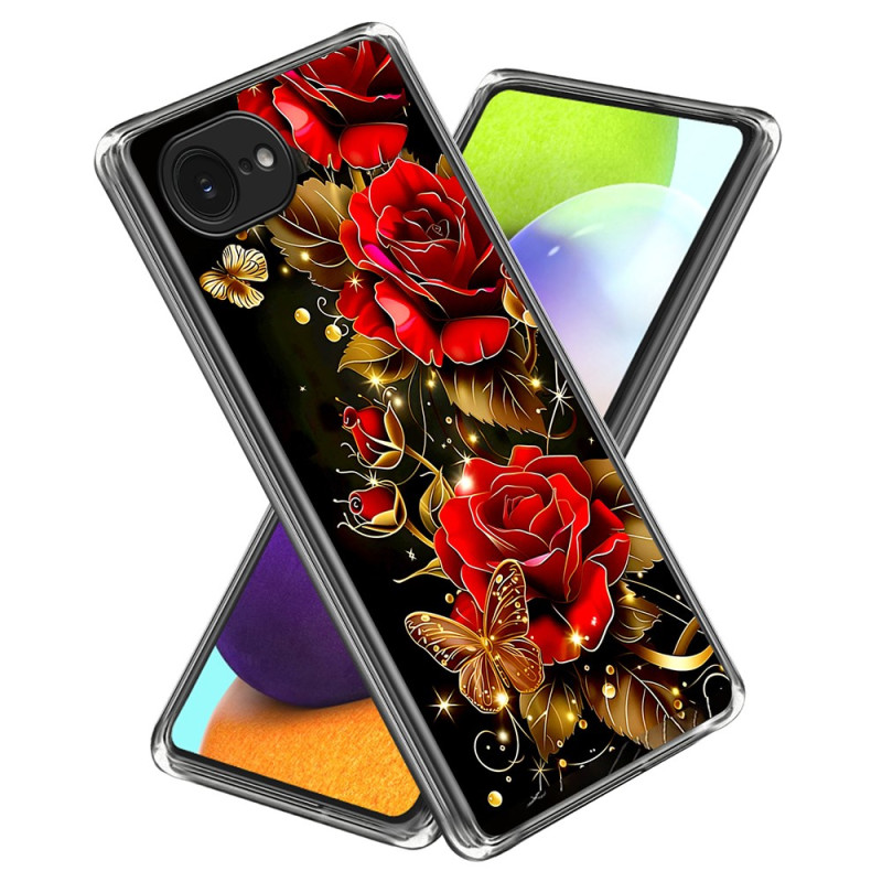 Hoesje iPhone 16E Vlinders en Rozen