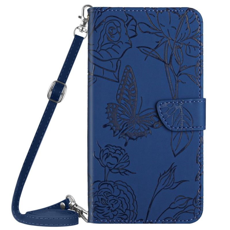 Samsung Galaxy M35 5G Etui met Vlinderprint Schouderbandje