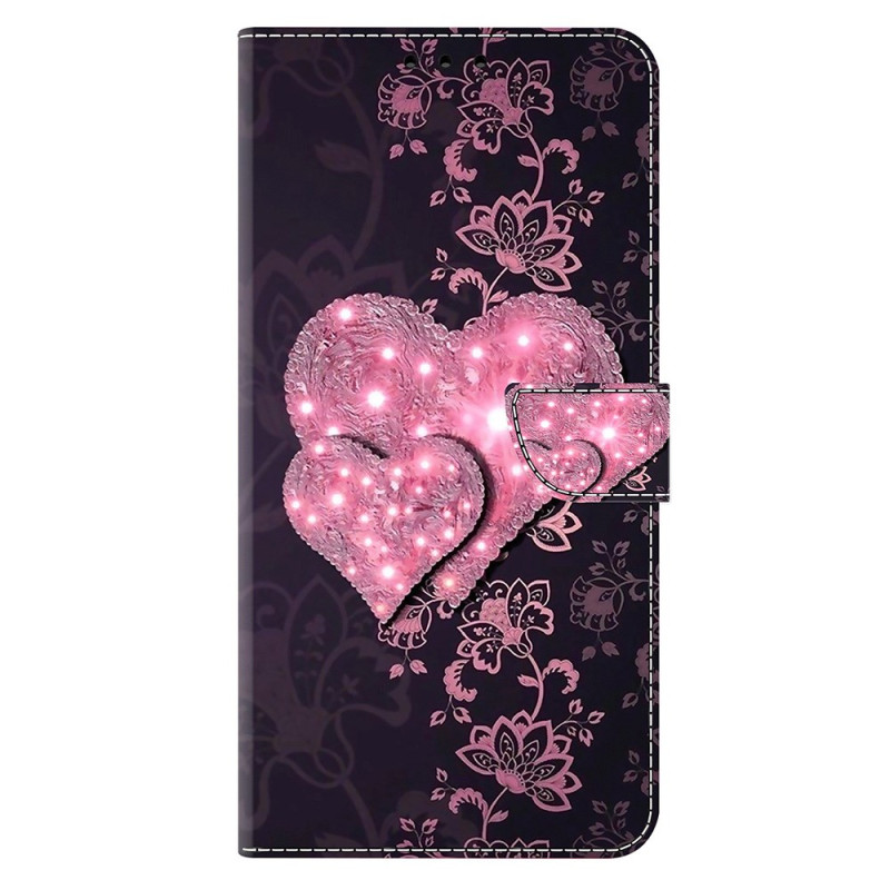 Honor Magic 7 Pro 5G case met hartjes van kant