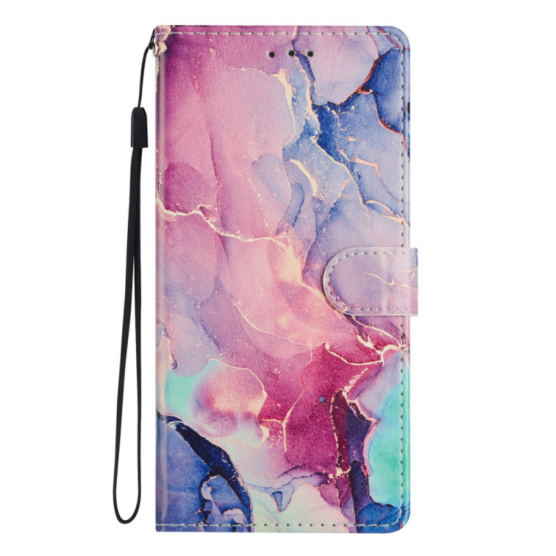 Honor Magic 7 Pro 5G Marble groen en roze hoesje