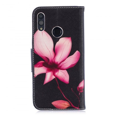 Honor 10 LIte / Huawei P Smart Case 2019 Roze Bloem
