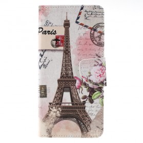 Samsung Galaxy J6 Plus Retro Eiffeltoren Hoesje