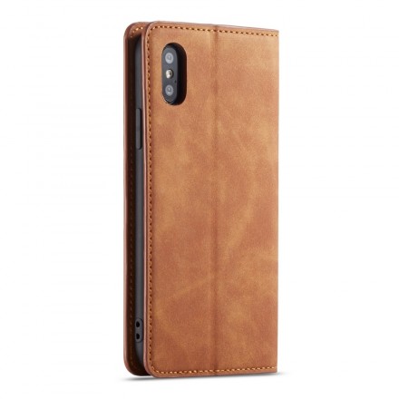 iPhone XS Lederen effect hoesje VOORWENW