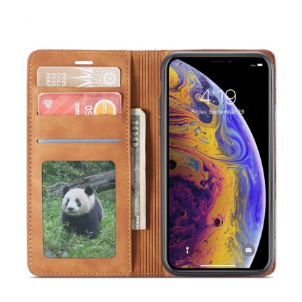 iPhone XS Lederen effect hoesje VOORWENW