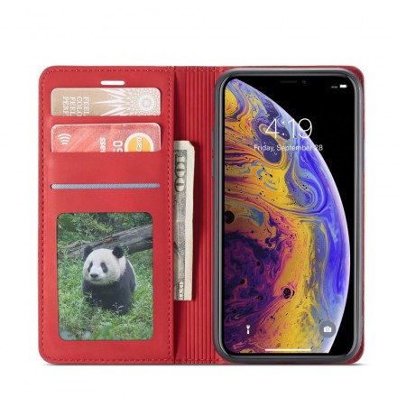 iPhone XS Lederen effect hoesje VOORWENW