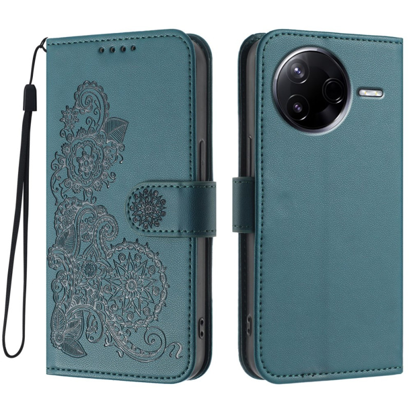 Poco F7 Pro 5G Cover Bloemen Kant